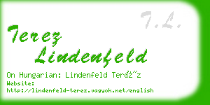 terez lindenfeld business card